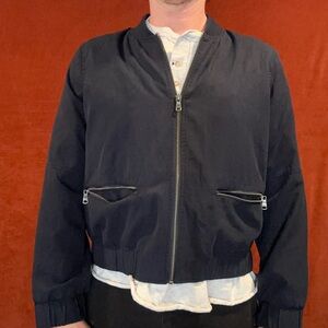 Men's Black Bomber Jacket